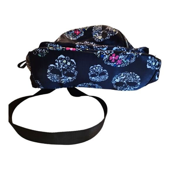 MMS DESIGN STUDIO Black Skull Satin Backpack - Picture 4 of 10